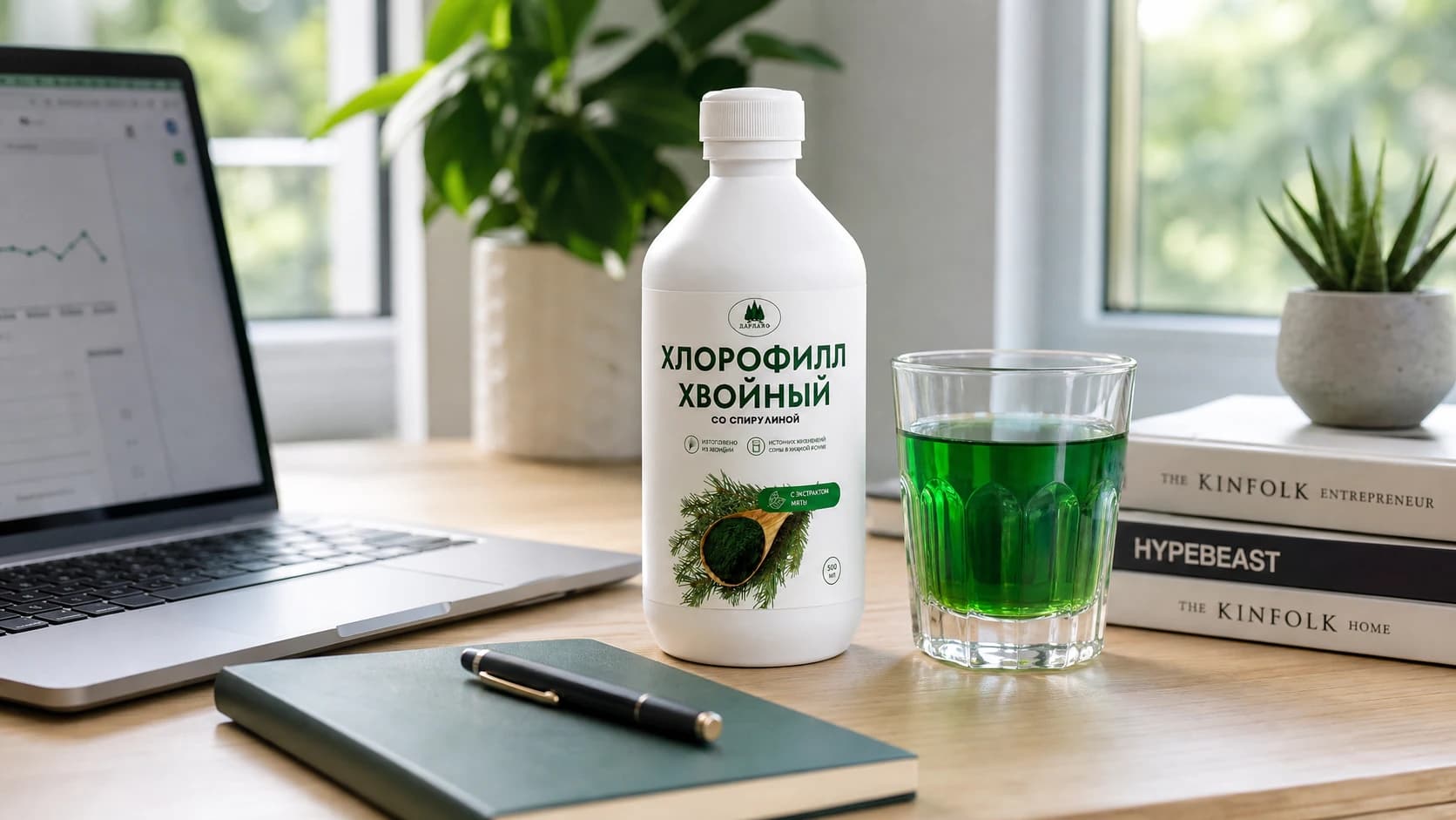 Хлорофилл для мозга и концентрации внимания: борьба с мозговым туманом и гипоксией нейронов