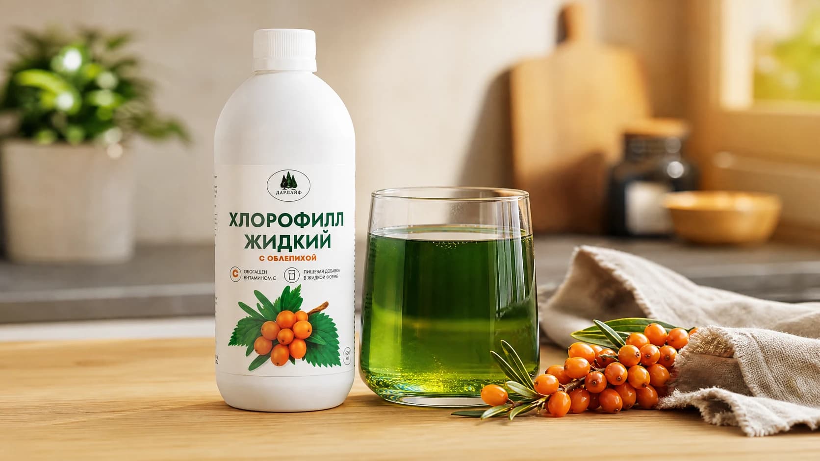 Хлорофилл и экстракт облепихи: природный союз для регенерации слизистых и витамина A