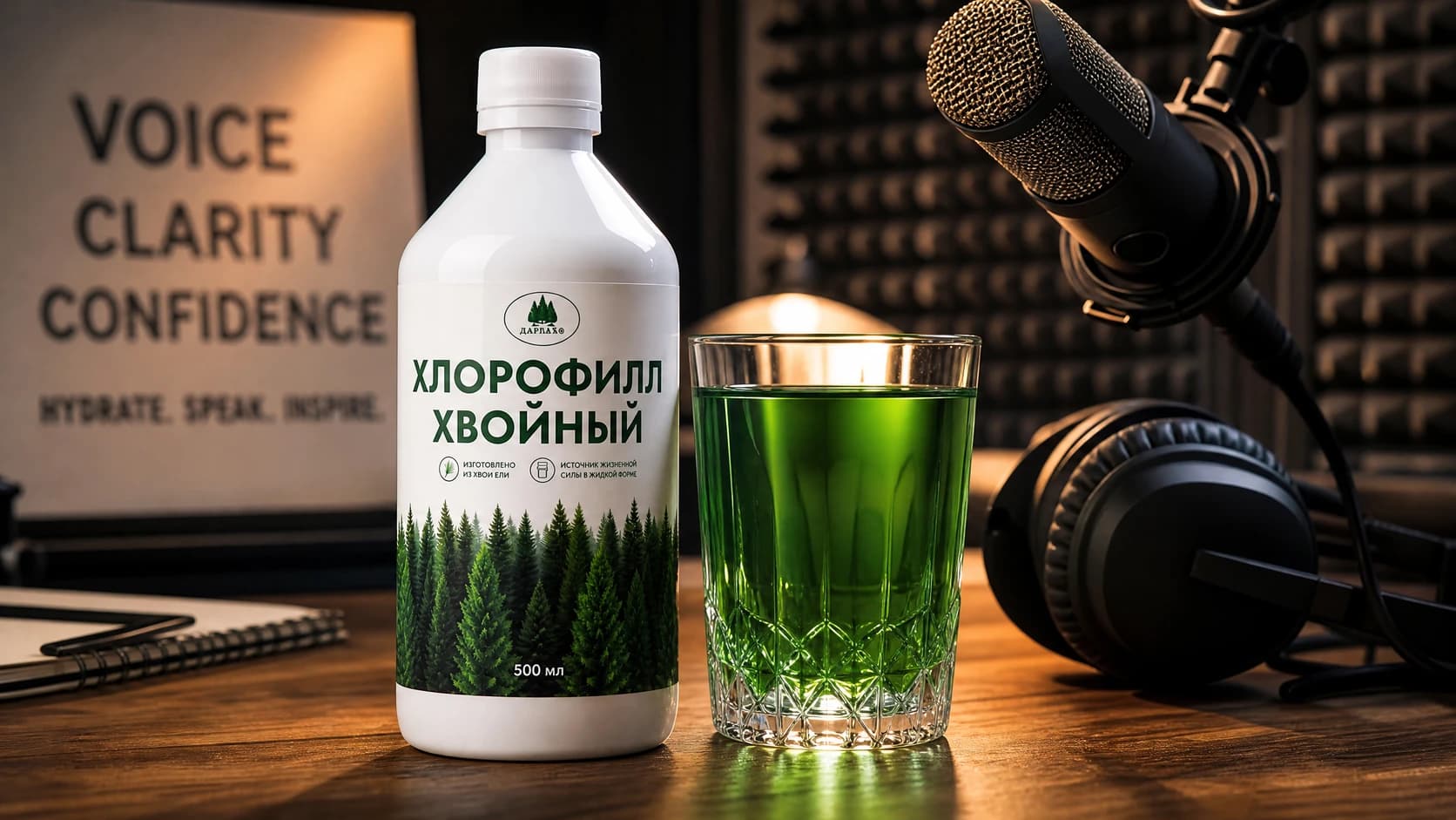 Хлорофилл и здоровье голосовых связок: защита гортани для спикеров, преподавателей и вокалистов
